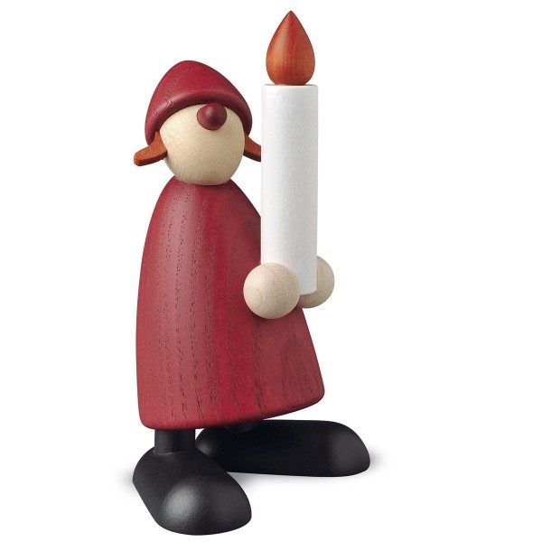 Santa Claus's wife with candle