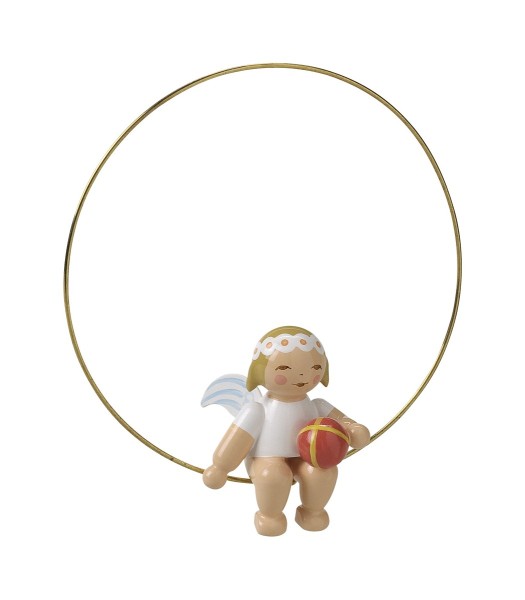 christmas tree angel in ring with ball
