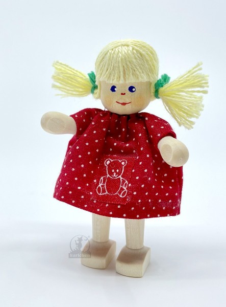 Girl with teddy dress