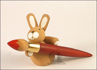 bunny with paintbrush