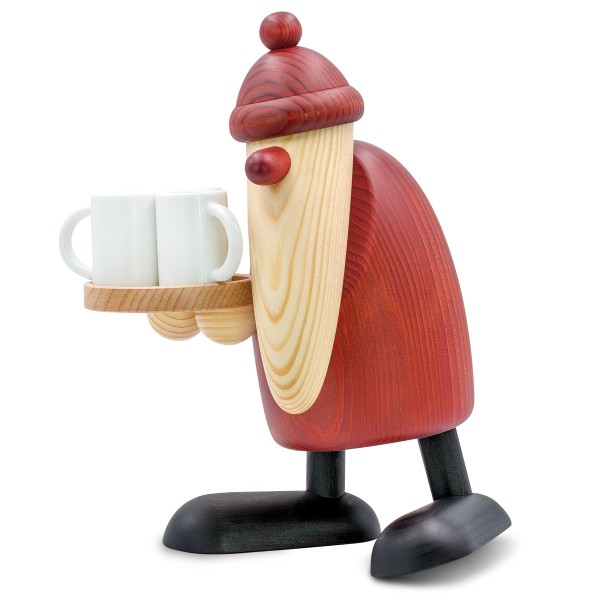 Santa Claus with mulled wine cups