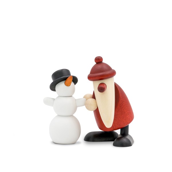 Santa Claus with snowman | Miniature set 10
