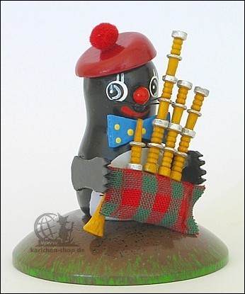 Mole with bagpipes