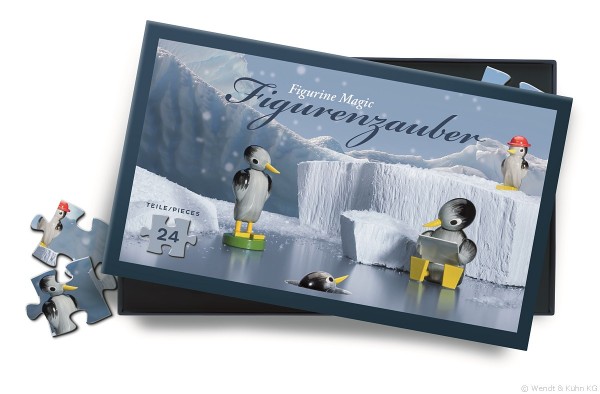 Puzzle - Penguins on Ice / 24 pieces