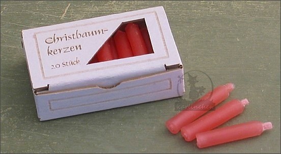 Box mit Miniaturkerzen