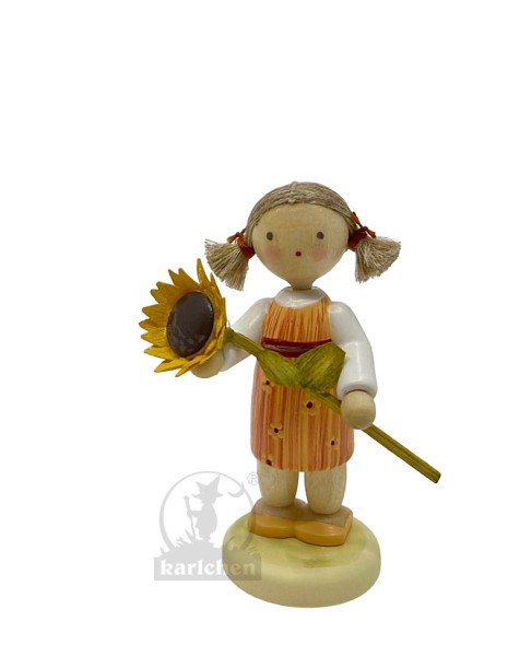 Girl with sunflower