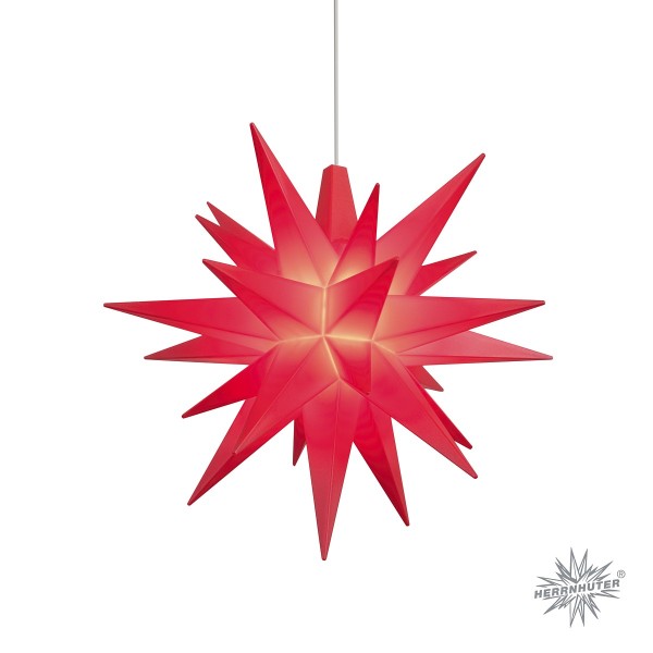 Herrnhuter® Plastic star for indoor use | 8 cm, red