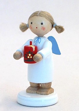 Angel with Christmas candle