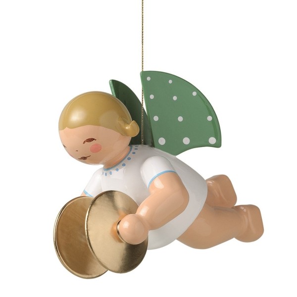 Engel mit Becken, schwebend