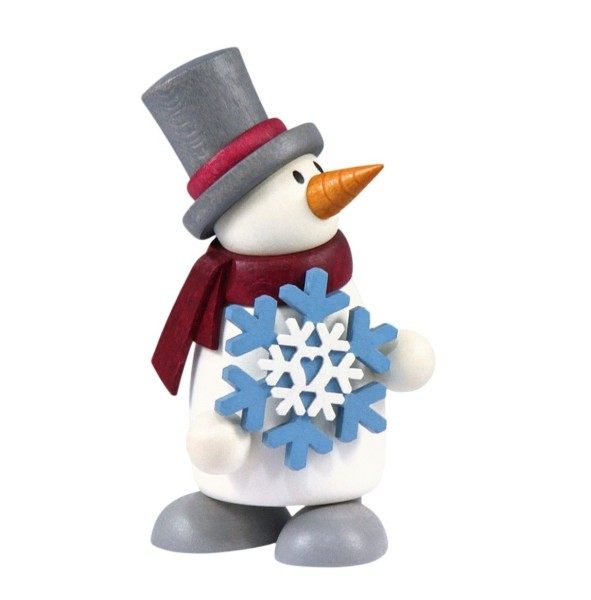 Snowman Fritz with snowflake