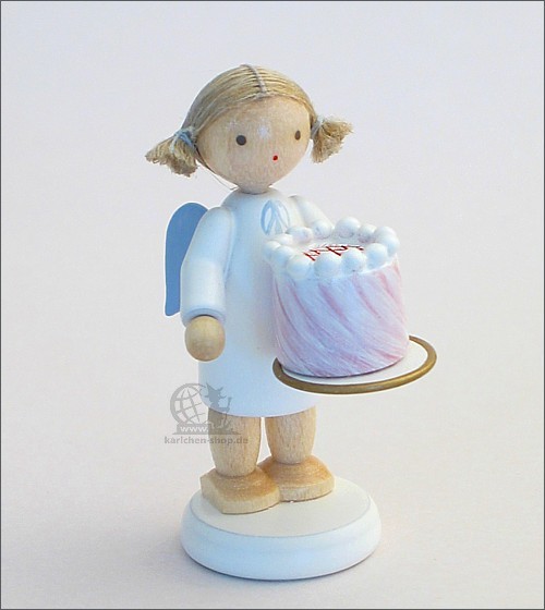 Angel with cake