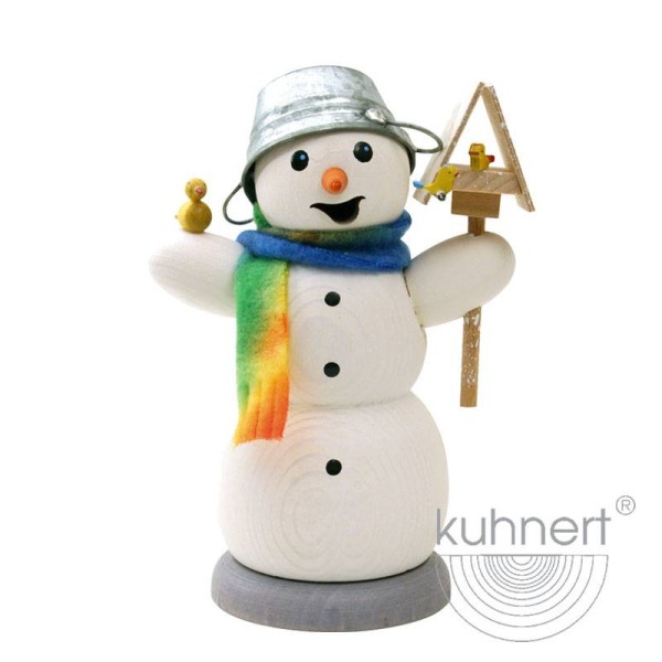Snowman with birdhouse - Incense Smoker
