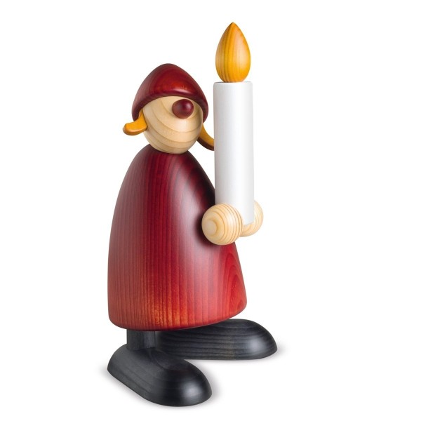 Santa Claus's wife with candle | 17 cm