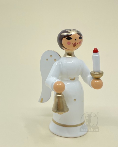 Angel with candle and bell