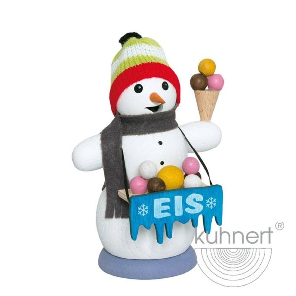 Snowman with ice cream - Incense Smoker