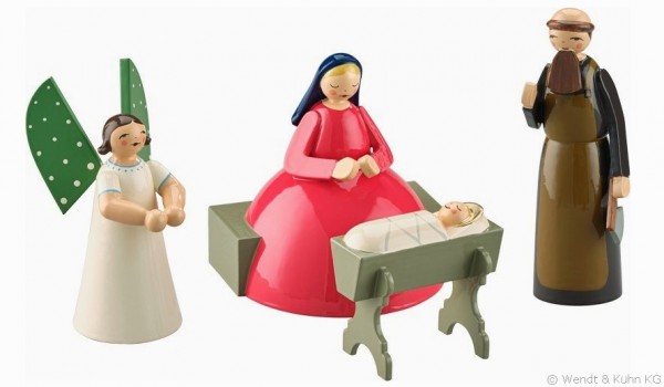 Nativity scene, 4 Figurines