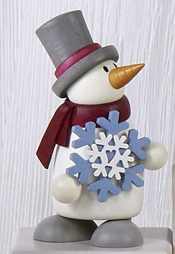 Snowman Fritz with snowflake