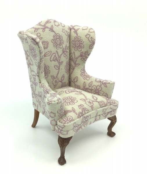 Armchair with flowers