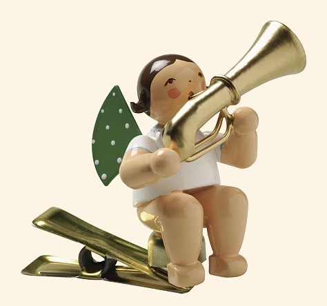 angel with tuba on clip